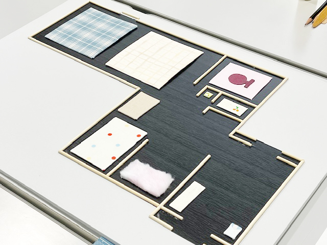 作成途中のカラフルな触図マップ